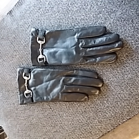 Black Leather Gloves